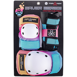 Triple 8 Saver Series Color Collection Skateboard Pad Set