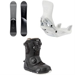 Nitro Victoria Snowboard ​+ Step On Snowboard Bindings ​+ Cave Step On TLS Snowboard Boots - Women's 2026