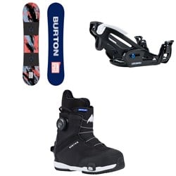 Burton Grom Camber Snowboard ​+ Step On Grom Snowboard Bindings ​+ Step On Grom Snowboard Boots - Kids' 2026
